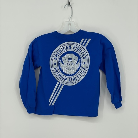 AMERICAN FIGHTER Royal Blue Long Sleeve T-Shirt (32) - Picture 5 of 5